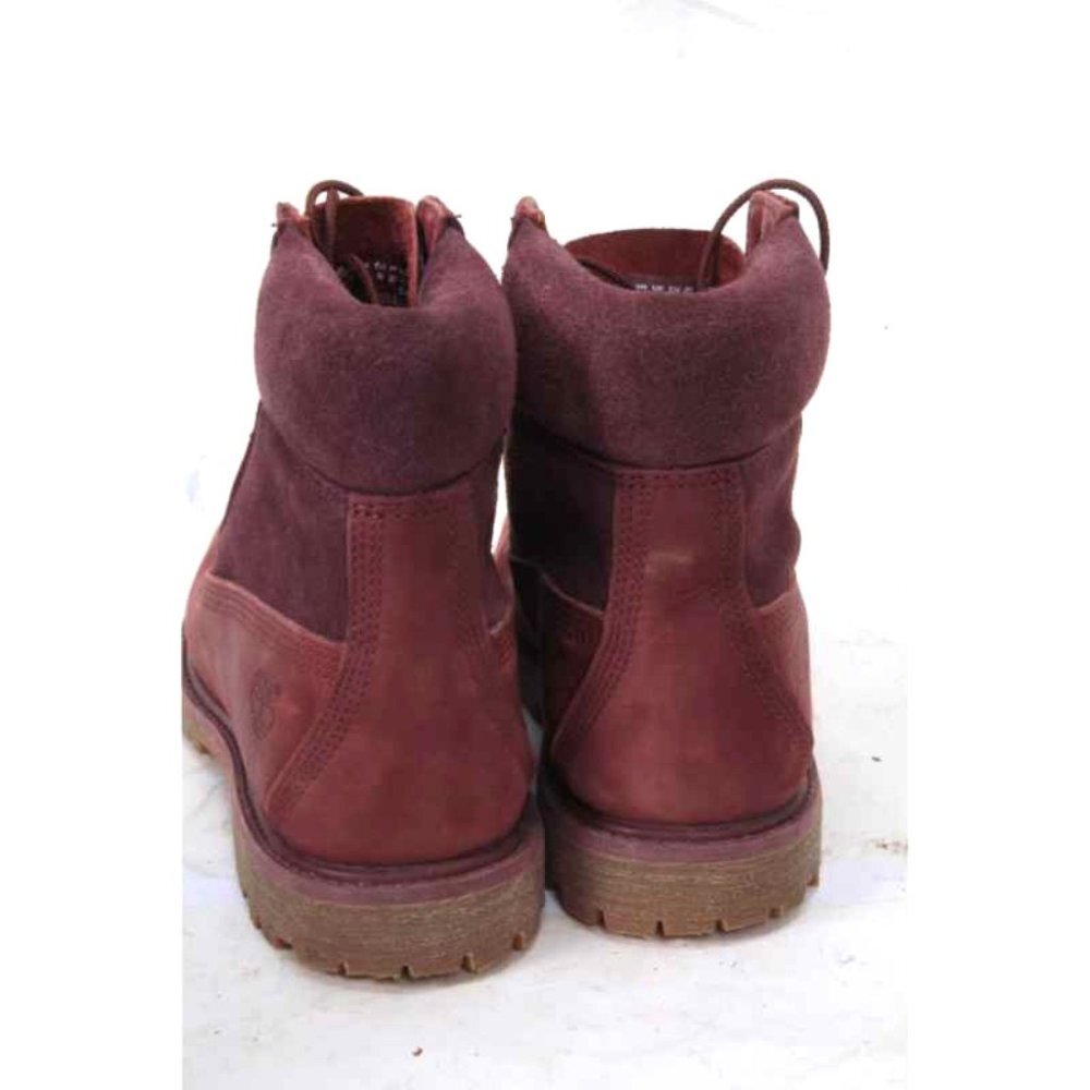 Timberland  6-INCH PREMIUM D-RING WATERPROOF BOOTS hiking boots maroon sz 8 - Picture 5 of 11